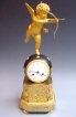 Nr. 92. Ormolu Empire mantel clock, a Cupid, by Griebel, Empire 1810.